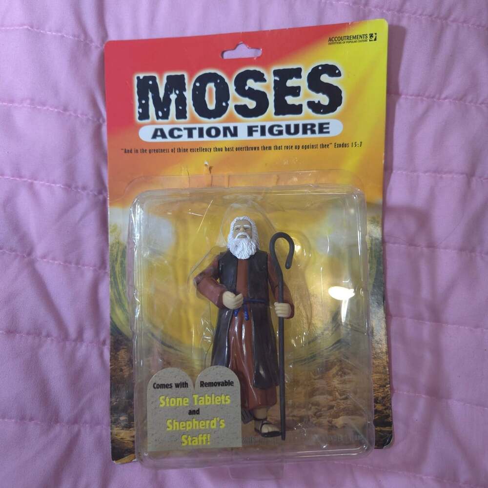 Accoutrements Moses Action Figure with Stone Tablets and Shepherd's Staff